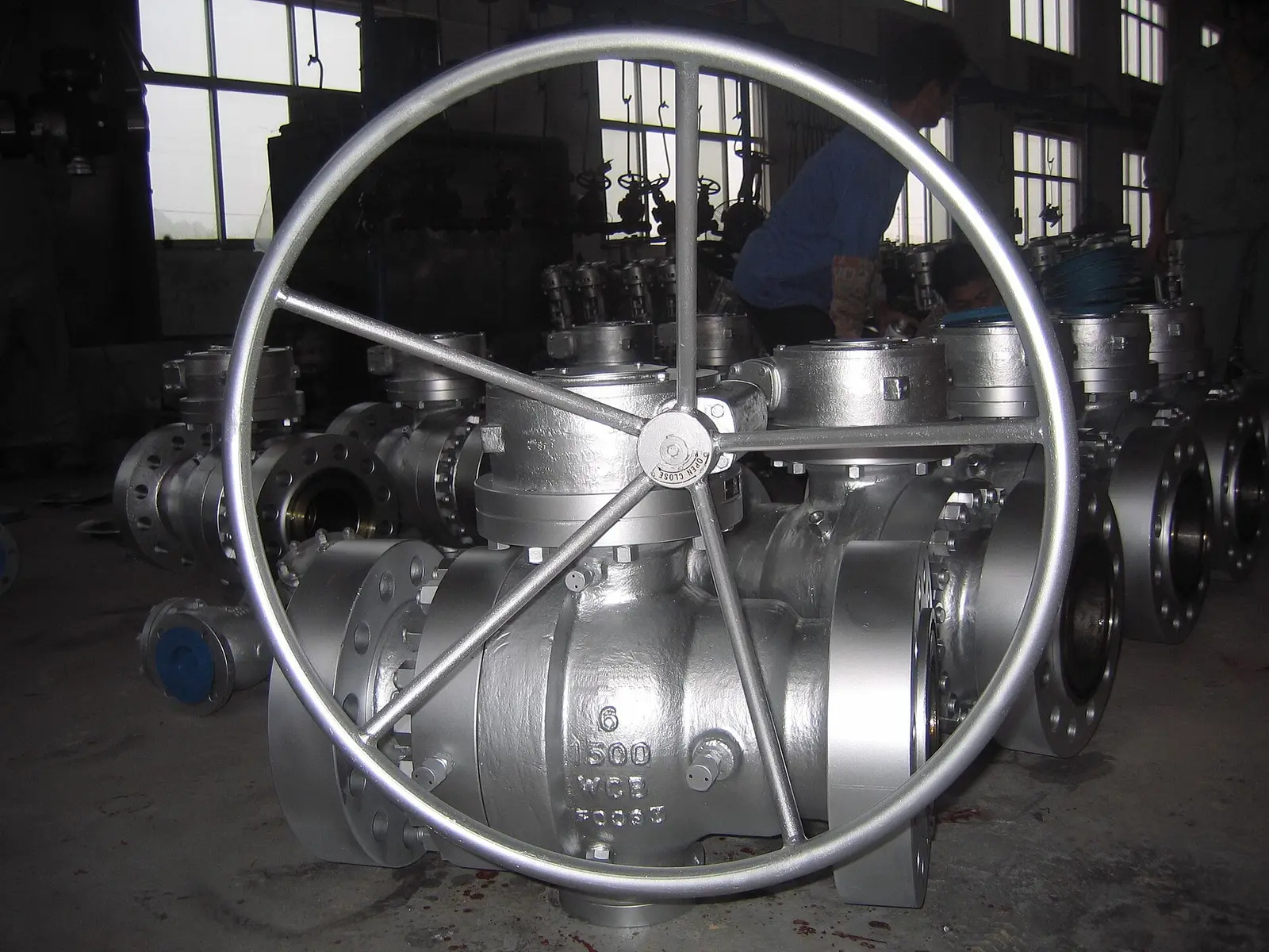 Flanged floating ball valve